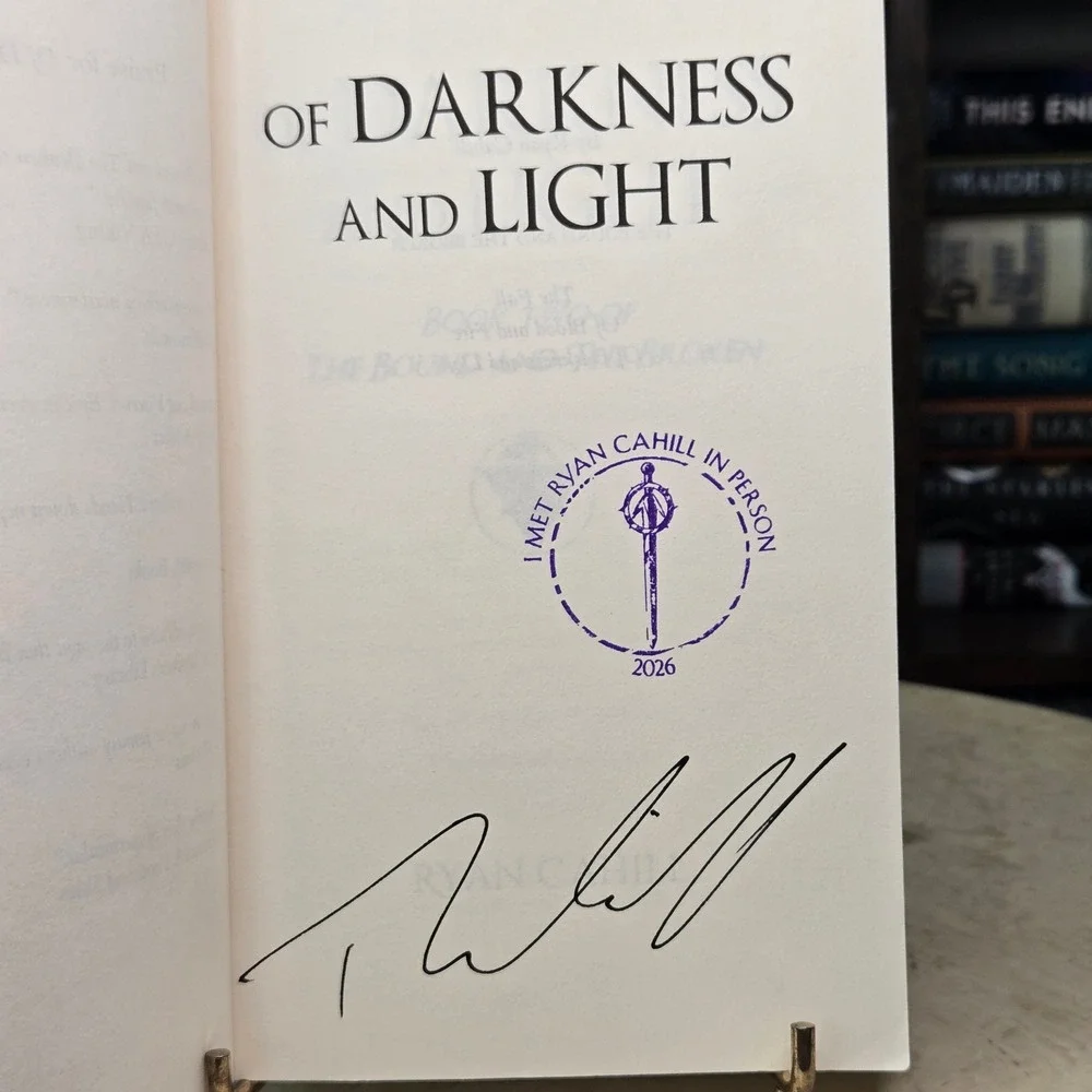 Of Darkness and Light by Ryan Cahill *Signed and Stamped Indie Edition,First Ed*